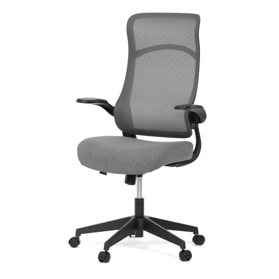 Autronic - Kancelářská židle, houpací mech., černá MESH, plast. Kříž - KA-A182 BK