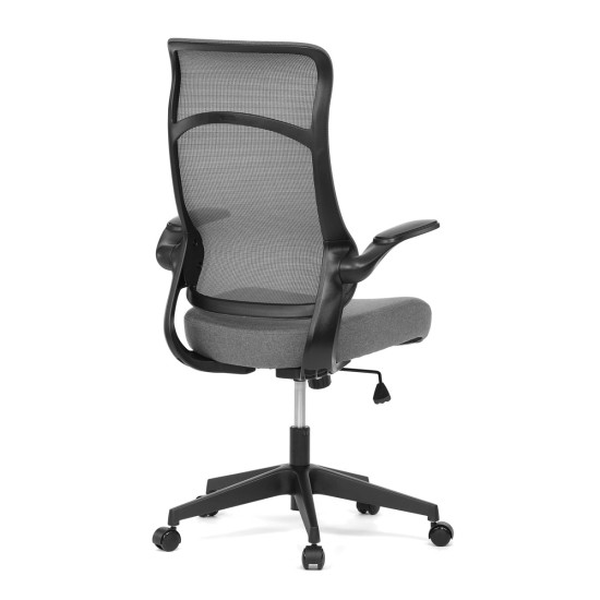 Autronic - Kancelářská židle, houpací mech., černá MESH, plast. Kříž - KA-A182 BK